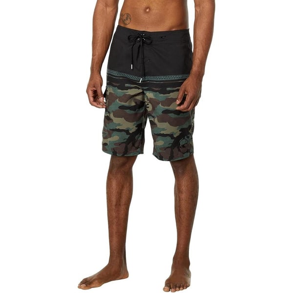 O'Neill Santa Cruz Board Shorts Men's 42 Multi Camouflage Dtrawstring JDM2764