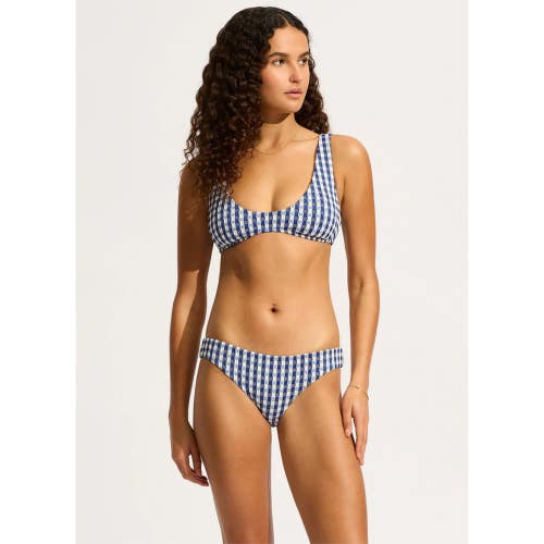 Seafolly Bella 31531MF236 Bikini Top Women's 4 Ultramarin Swimwear Beach JZZ1067