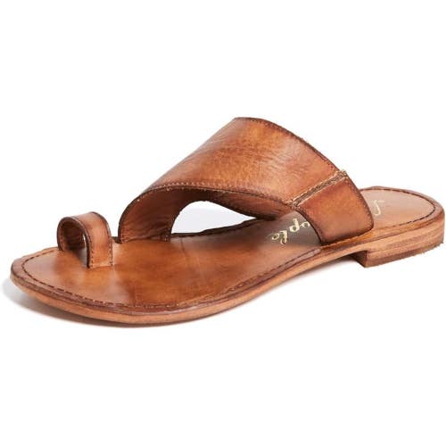 Free People Sant Antoni OB967238-200 Sandal Women 6 Brown Leather Slides VER1263