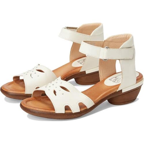 Miz Mooz Corelia Sandals Women's US 9.5 Linen Leather Adjustable Strap HAWK046
