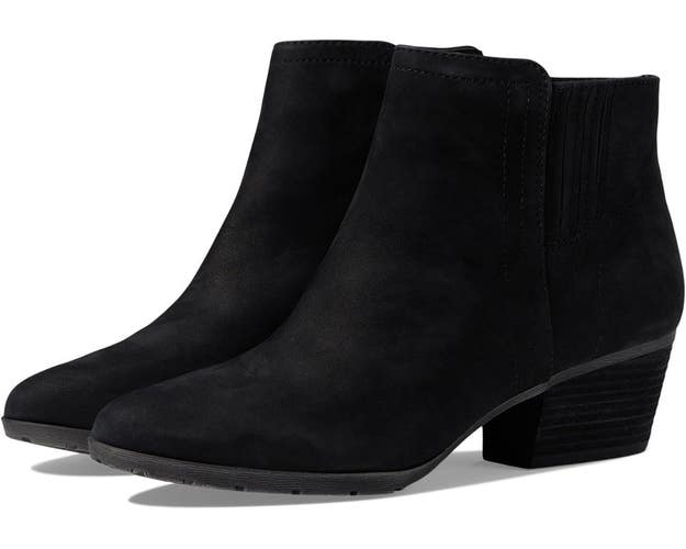 Blondo Valli 2.0 Boots Women's 7 Black Leather Waterproof Ankle Bootie HAWK2471