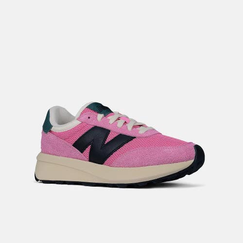 New Balance 370 Sneaker Womens US 4.5 Pink Suede Athletic Running Shoes HAWK2527