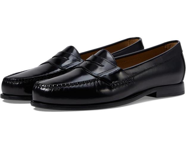 Johnston & Murphy Hayes 15-1091 Penny Loafer Men's 11W Black Dress Shoes VER1112
