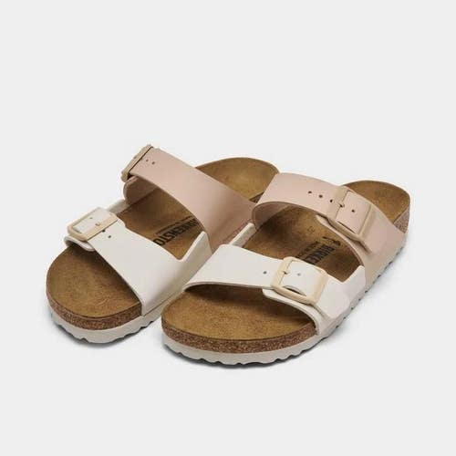Birkenstock Arizona Split Birko-Flor 1027058 Women's US 7 Beige Sandals HAWK2463
