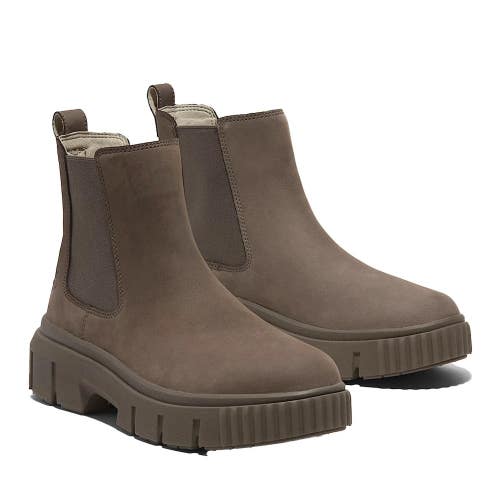 Timberland Greyfield Mid TB0A2FK2EM5 Boots Womens 6.5 Brown Leather Chelsea LIQ4