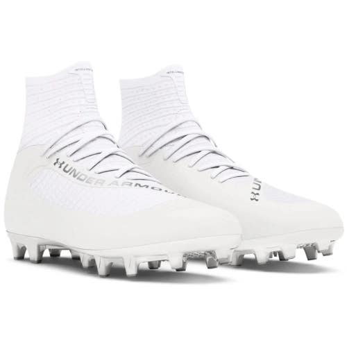 Under Armour Highlight 2 MC 3027304-104 Men's 10 White Football Cleats HAWK2480