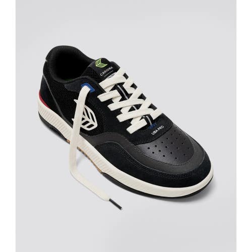Cariuma UBA PRO Sneaker Unisex US 5.5 Black Ivory Suede Lifestyle Shoes HAWK2198