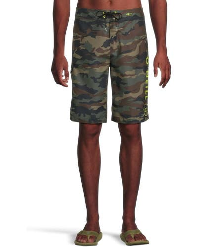 O'Neill Santa Cruz Printed Boardshorts Men's 44 Multicolor Camo Swimwear DDR2000