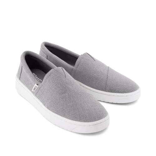 TOMS TRVL Lite Alpargata Sneakers Mens US 11.5 Gray Canvas Casual Shoes HAWK2431