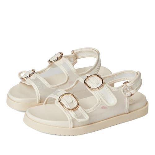 Steve Madden Kit Sandals Kids US 11 Ivory Leather ADjustable Strap HAWK2415