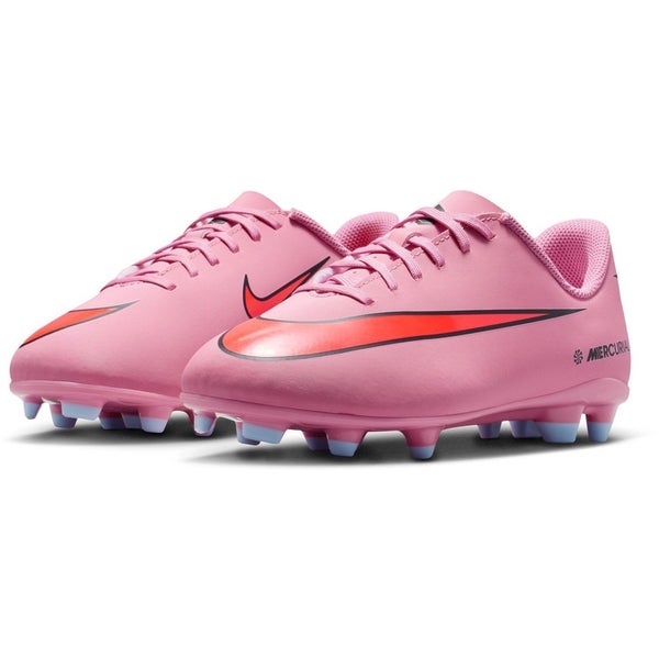 Nike Mercurial Vapor 16 Club FQ8286-600 Kids 3 Pink FG/MG Soccer Cleats HAWK2380