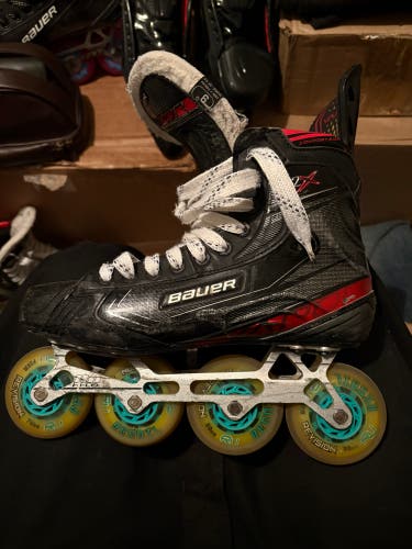 Bauer Vapor 2X Inline Skates kryptonium chassis Regular Width Size 9 (Used)