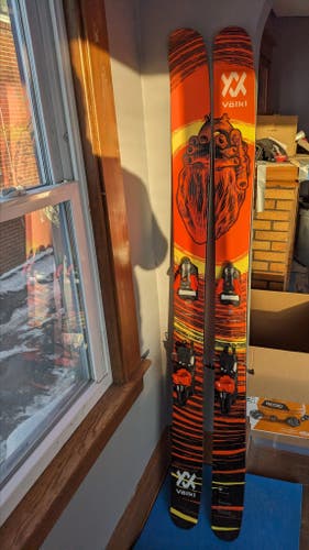 184 cm Volkl Revolt 121 Skis With Strive 14 MN bindings and Phantom Glide base treatment