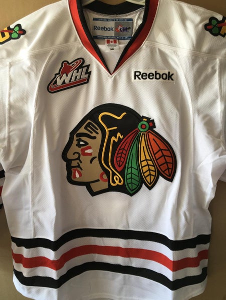 New Vintage Reebok Portland Winterhawks White Game Jersey size 56