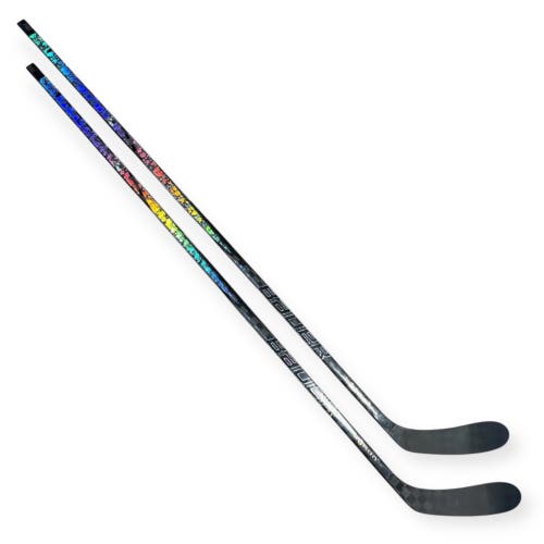 2 Pack - Bauer Twitch Silver Left Hand Hockey Stick 95 Flex P28 Pro Stock (New)
