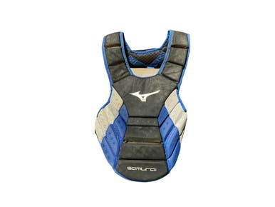 Used Mizuno SAMURAI Catchers Chest Protector Black And Royal Blue Adult 11873-S000232205