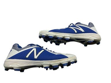 Used New Balance REV LITE RC BB/SB Cleats White And Royal Blue Senior 12 11873-S000232202