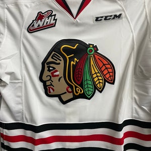 New Vintage CCM Portland Winterhawks White Game Jersey size 52