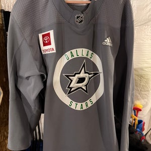 Adidas Dallas Stars Grey Practice Jersey 58
