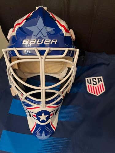 Team USA Hockey Bauer NME3 Goalie Mask Helmet