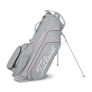 TITLEIST HYBRID 14 STAND BAG COOL GRAY/CRIMSON/WHITE