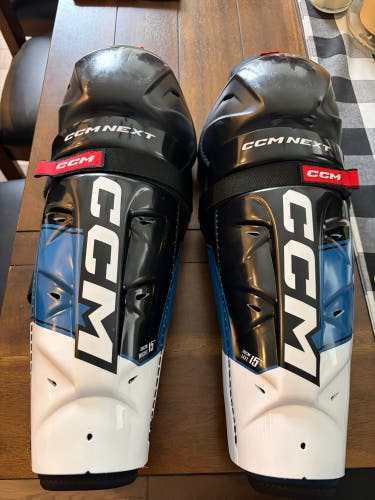 Senior CCM Next 15" Shin Pads (Used)