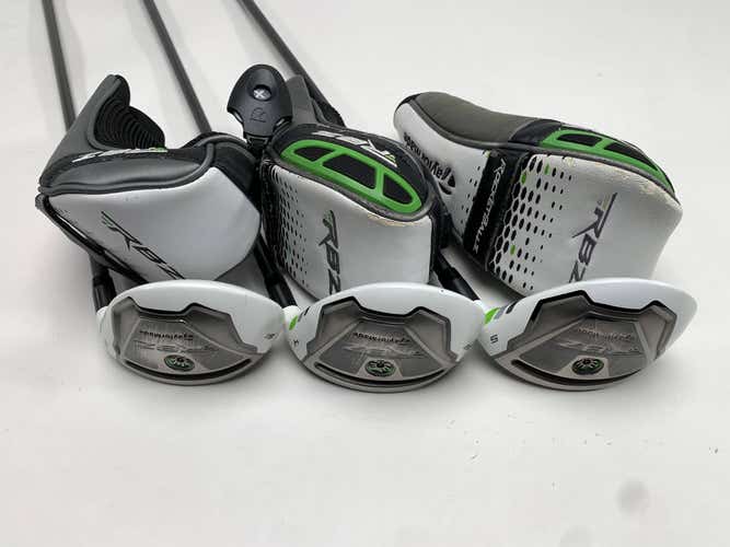 TaylorMade RocketBallz Hybrid Set 3 4 5 19* 22* 25* 65g Regular Mens RH HC