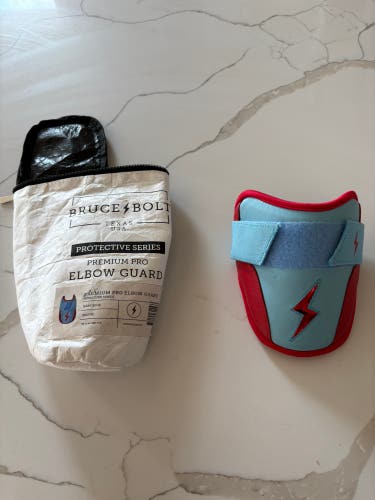 Bruce Bolt 6” Elbow Guard Youth - Baby Blue (New)