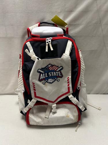 Used NATIONAL ALL STATE BB/SB Player Backpack White/Red/Navy 11490-S000268864
