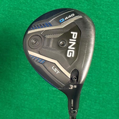 Ping G440 LST 15 Fairway Wood 3 Ping Tour Black Chrome 2.0 75/S Stiff w/ HC