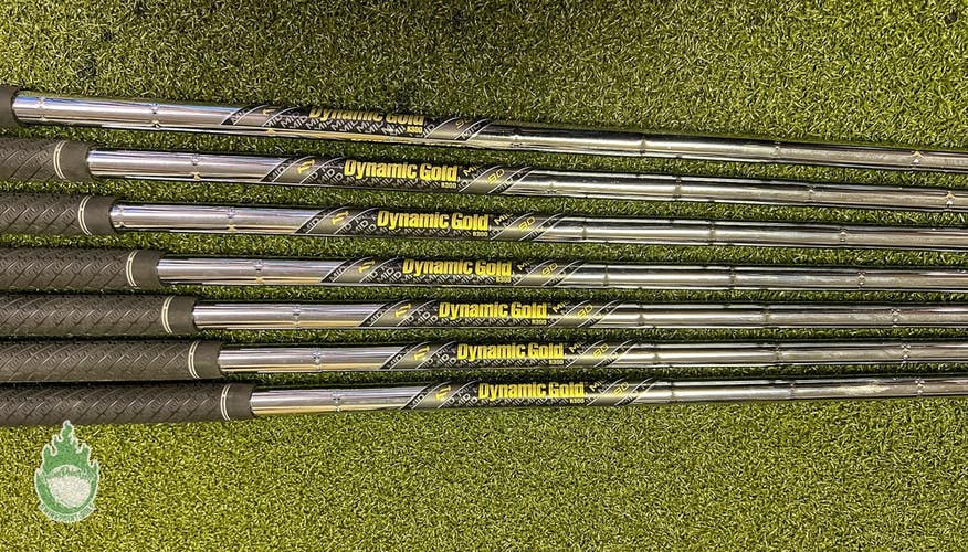 Used Dynamic Gold R300 MID 90g 5-PW/GW Regular Flex Steel Iron Set Shafts