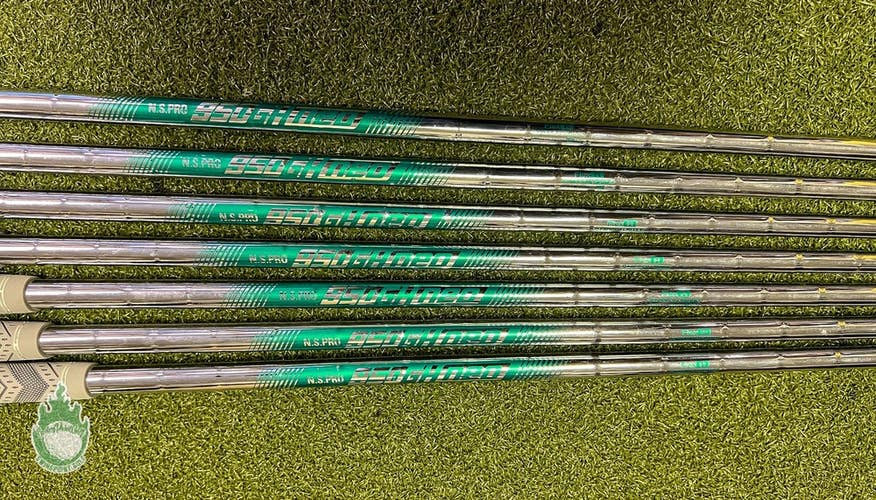 Used N.S.Pro 950GH Neo 4-PW Regular Flex Steel Iron Set Shafts