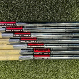 Used KBS Tour FLT 130g 5-PW/GW Extra Stiff Flex Steel Iron Set Shafts