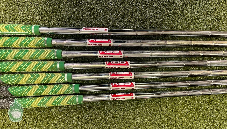 Used KBS Tour Lite 5-PW/AW Stiff Flex Steel Iron Set Shafts