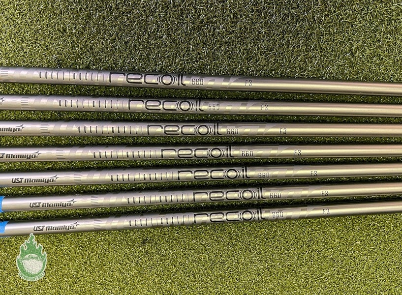 Used UST Mamiya Recoil 660 4-PW Regular Flex Graphite Iron Set Shafts