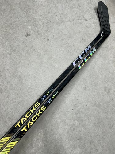 2 Pack 95 Flex P92 New Senior CCM Left Hand Pro Stock Tacks AS-VI Pro Hockey Stick
