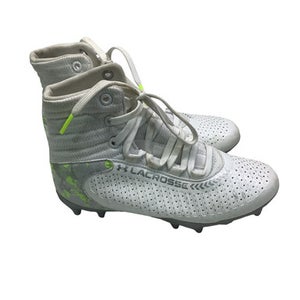 Used Under Armour LAX Cleats Boys White Junior 02 11347-S000263723