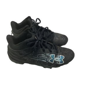 Used Under Armour LAX Cleats Boys Black Junior 03.5 11347-S000263724
