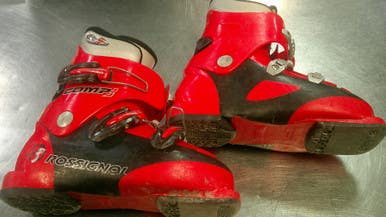 Used Rossignol COMP J Boys DH Ski Boot Red 225 MP - J04.5 - W5.5 11868-S000067444