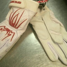 Used BB/SB Batting Gloves White MD 11868-S000067428
