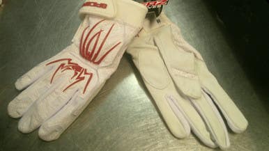 Used BB/SB Batting Gloves White MD 11868-S000067428
