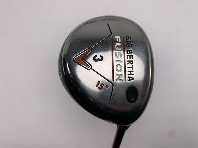 Callaway Big Bertha Fusion 3 Fairway Wood 15* Aldila NVS Orange 55g Stiff RH