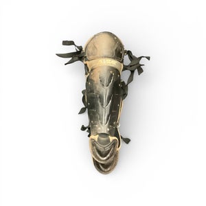 Used All Star SHINGUARDS Catchers Leg Guards Black Adult 11846-S000100400