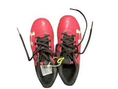 Used Under Armour BB/SB CLEAT BB/SB Cleats Pink Youth 10.0 11846-S000096419