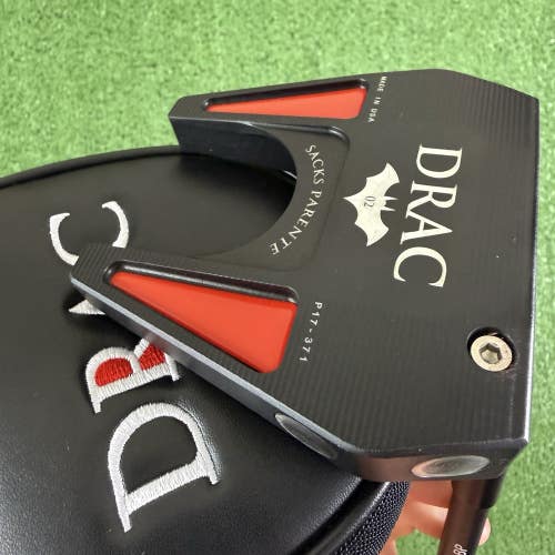 Sacks Parente Drac 02 Mallet Putter 35" Right Handed With Headcover Worn Grip