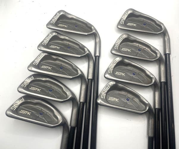Ping ISI Nickel Blue Dot RH Iron Set 3-PW,SW Aldila 350 Series Regular Graphite