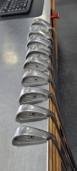 Used Ping EYE 2 BLACK DOT Mens Iron Set RH 3I-SW 11497-S000155425