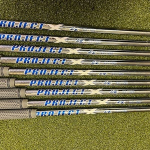Used Project X LZ 120g 6.0 4-PW/GW/SW Stiff Flex Steel Iron Set Shafts