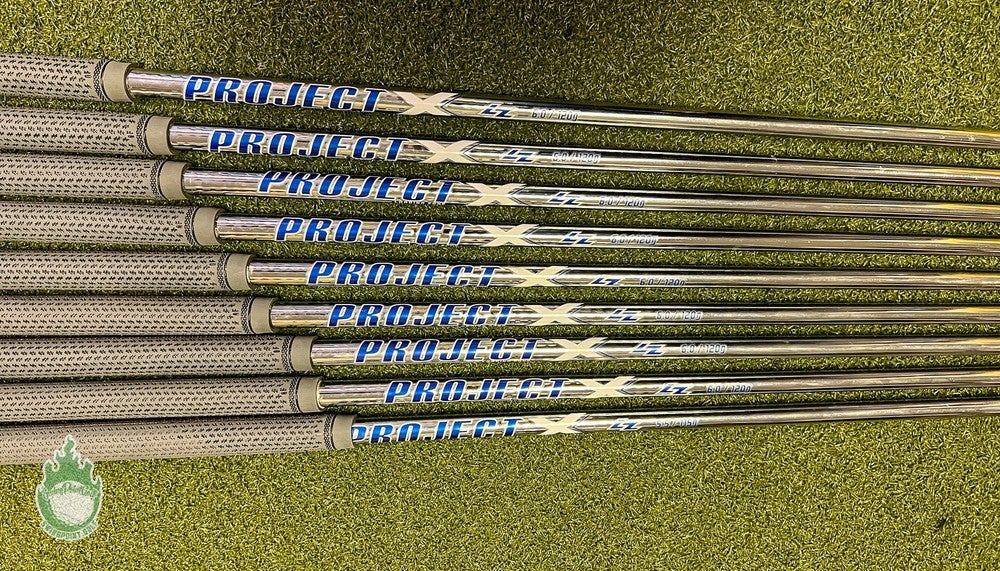 Used Project X LZ 120g 6.0 4-PW/GW/SW Stiff Flex Steel Iron Set Shafts