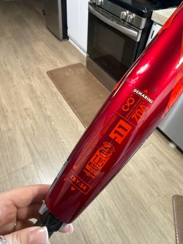 2024 DeMarini Zoa Composite USSSA Certified Bat (-11) 16 oz 27" (Used)